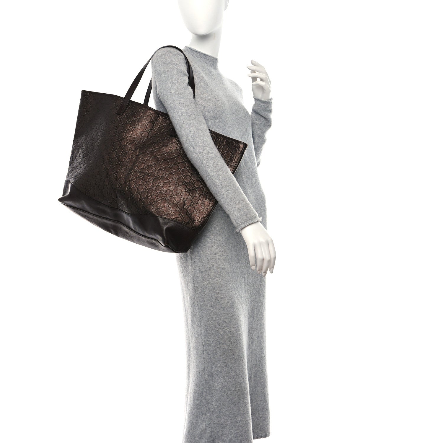 Gucci Guccissima Large Tote Bronze 2 of 11