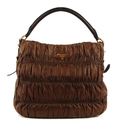 Prada Nappa Gaufre Hobo Noce 1 of 8