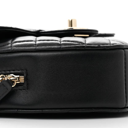 Chanel Lambskin Quilted CC In Love Heart Bag Black 9 of 10