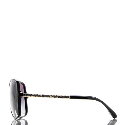 Chanel Lambskin Square Chain Sunglasses 5210-Q Black 3 of 9