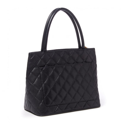 Chanel Caviar Quilted Medallion Tote Black 2 of 10