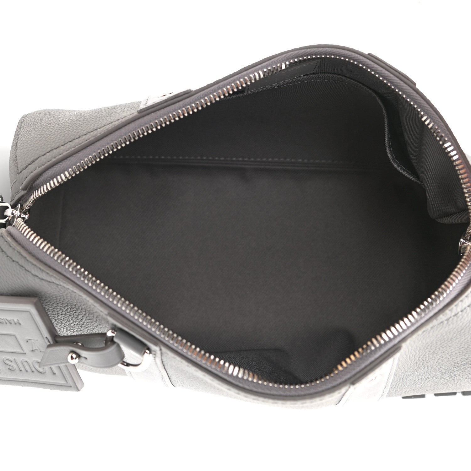 Louis Vuitton Grained Calfskin Aerogram City Keepall Gris 5 of 9