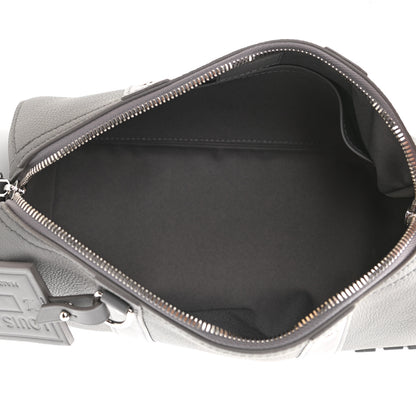Louis Vuitton Grained Calfskin Aerogram City Keepall Gris 5 of 9