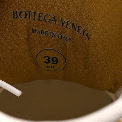 Bottega Veneta Calfskin Fishnet Fabric Orbit Sneakers 39 Gold White 9 of 10