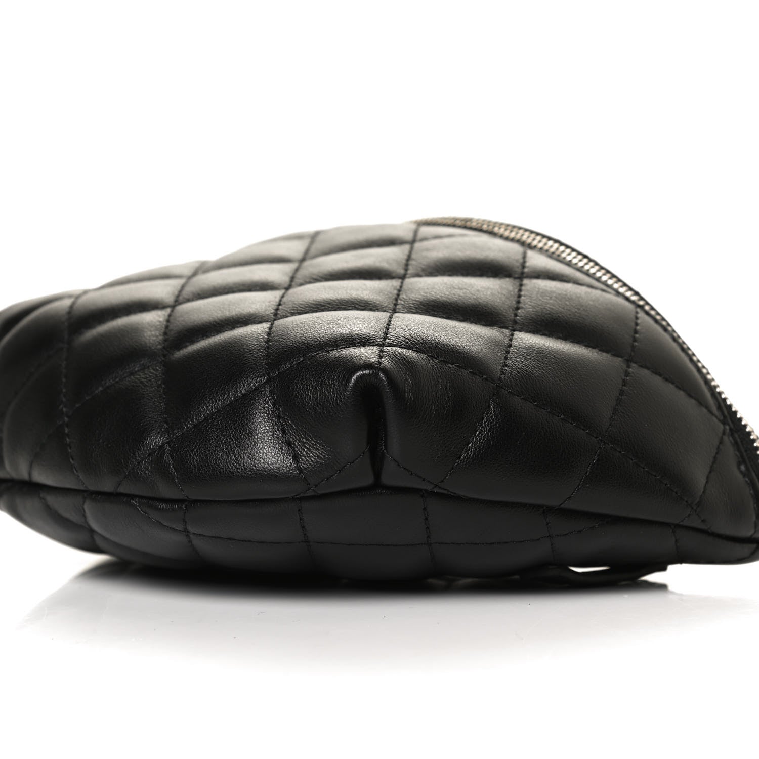 Chanel Lambskin Quilted Waist Belt Bag Black 10 of 12