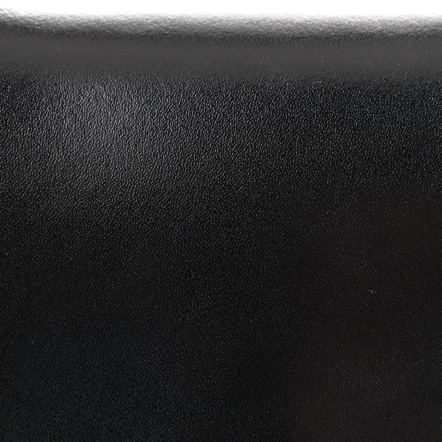 Shiny Box Calfskin Hourglass Top Handle Bag XS Black