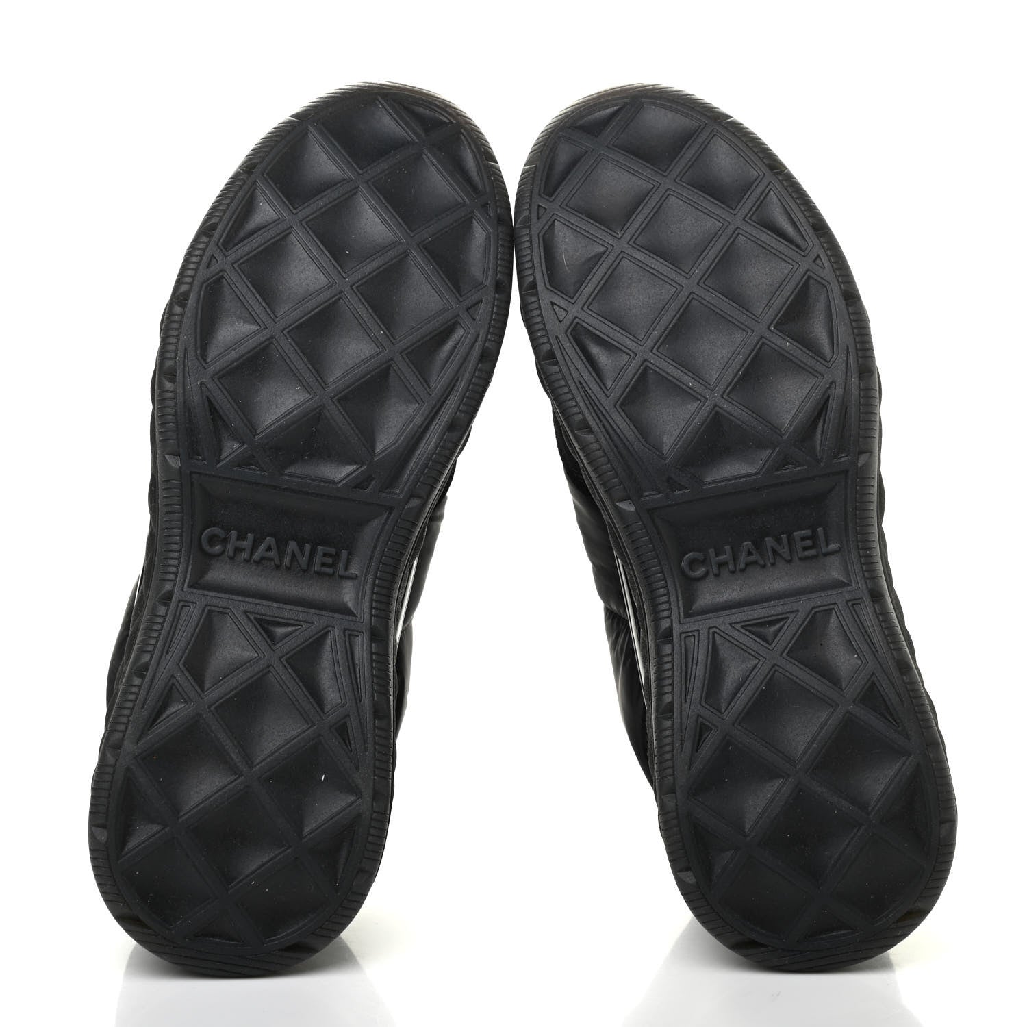 Chanel Nylon Suede Calfskin CC Sneakers 36.5 Black 5 of 8