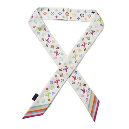 Louis Vuitton LV X TM Silk Monogram Multicolor BB Bandeau White 1 of 4