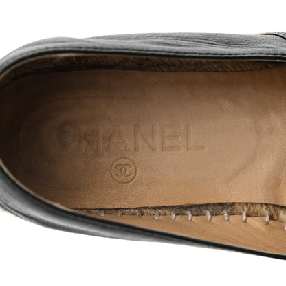 Chanel Lambskin CC Espadrilles 37 Black 6 of 7