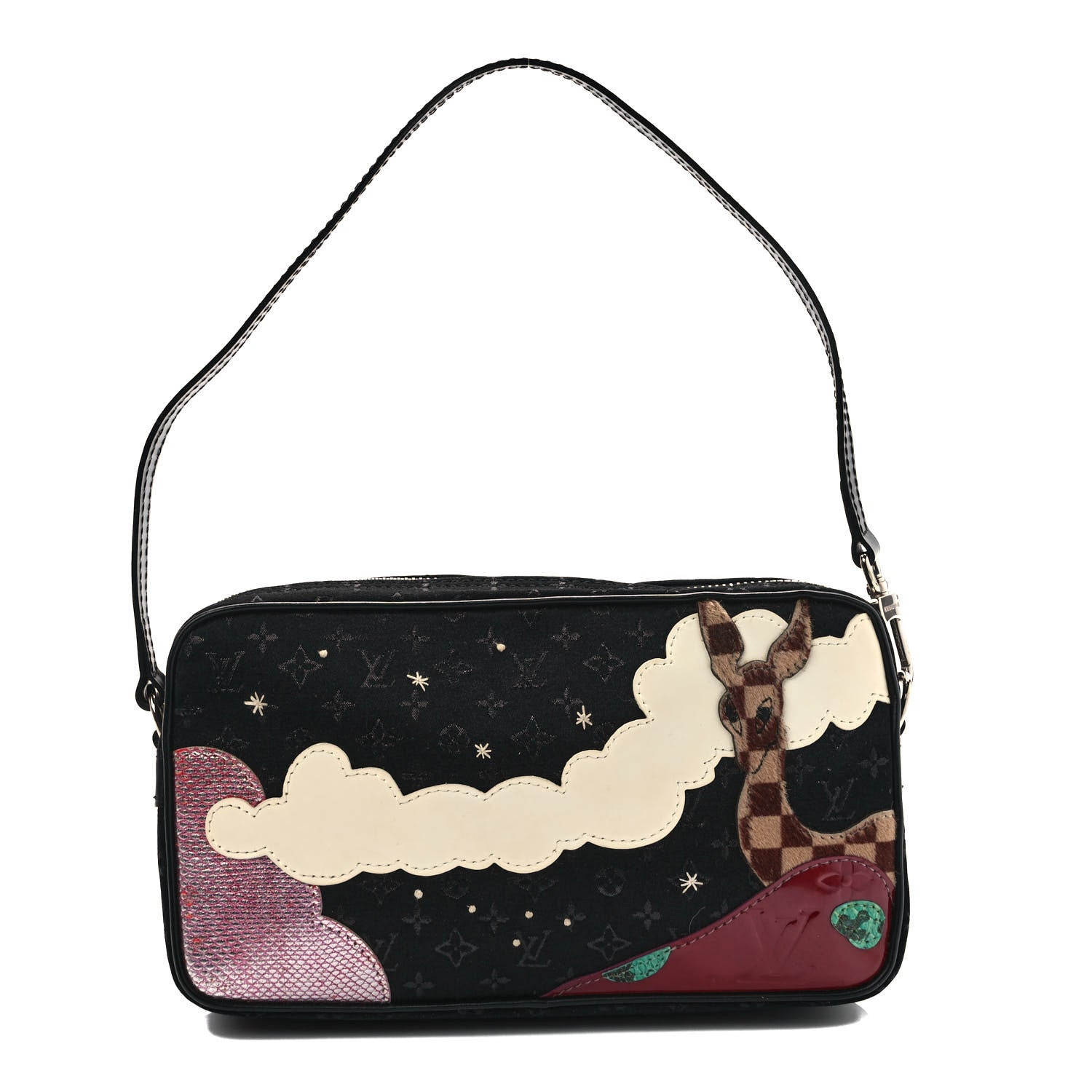 Louis Vuitton Satin Mini Monogram Conte De Fees Pochette Black 1 of 9