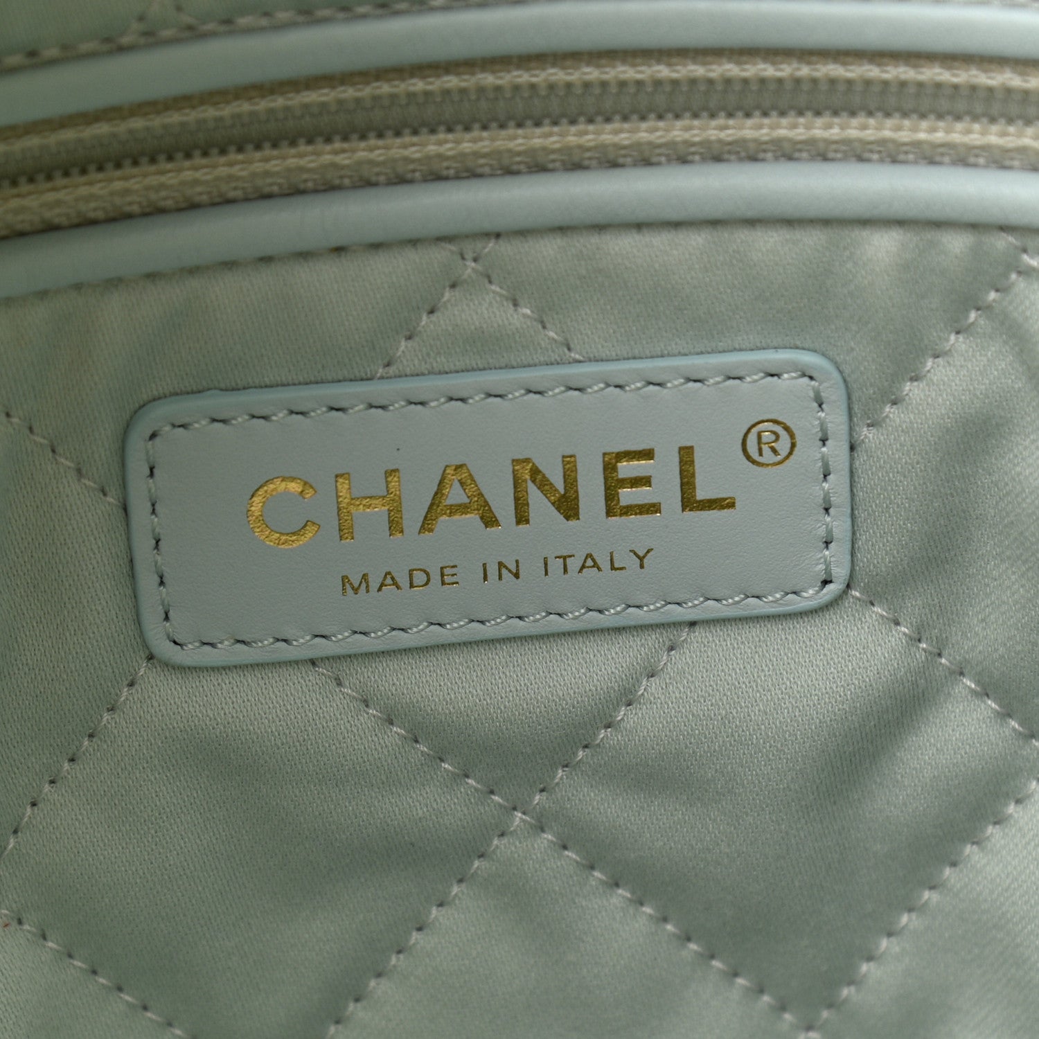 Chanel Iridescent Calfskin Quilted Chanel 22 Blue Green 6 of 11