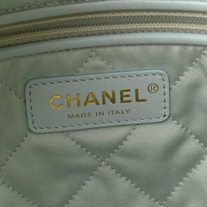 Chanel Iridescent Calfskin Quilted Chanel 22 Blue Green 6 of 11