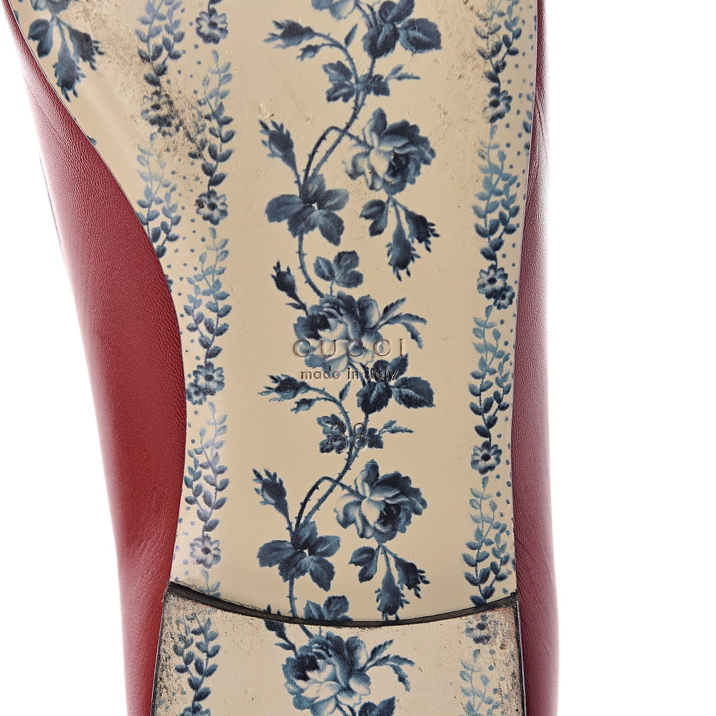 Malaga Kid Elaphe Yva Ballet Flats 38 Hibiscus Red