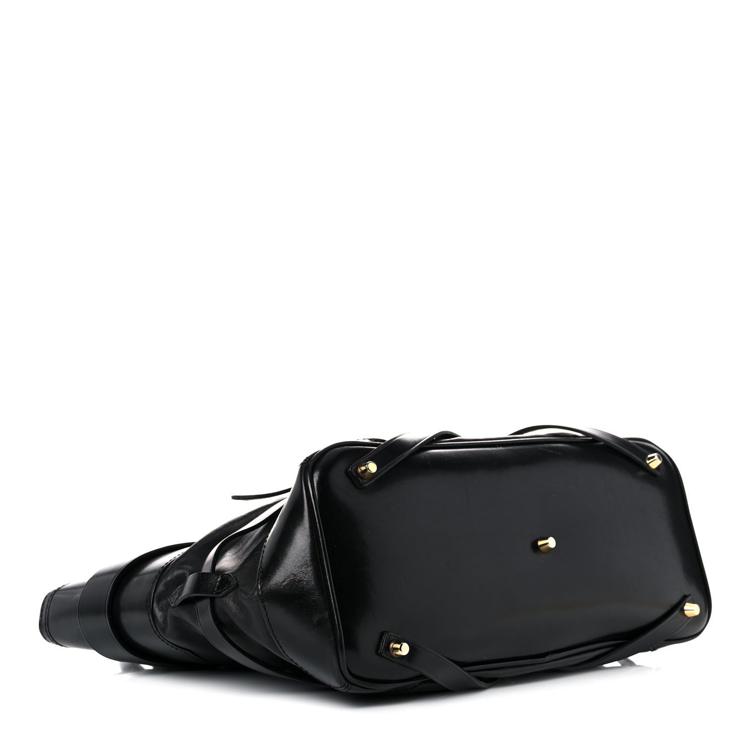 Burberry Lambskin Bridle Calfskin Medium Landscape Lynher Tote Black 3 of 18