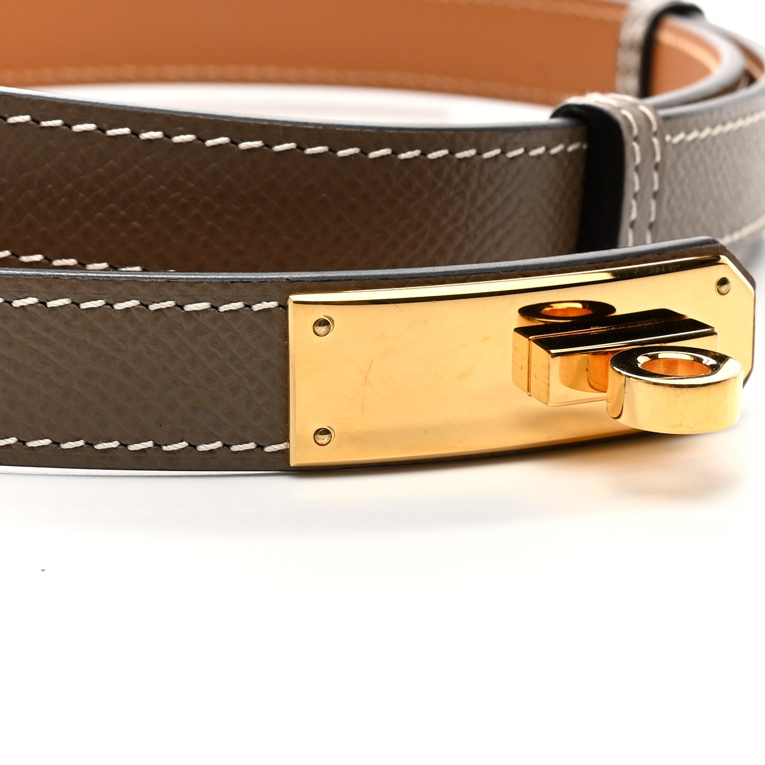 Hermes Epsom Kelly Belt Etoupe 5 of 6