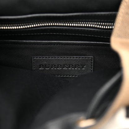 Burberry Canvas Mega Check Medium Rucksack Backpack Black 6 of 11