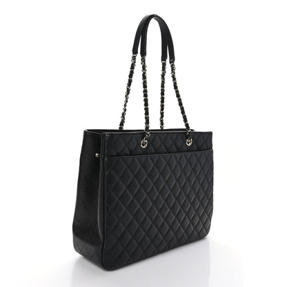 Chanel Caviar Quilted Large Shopping Tote Black 3 of 9