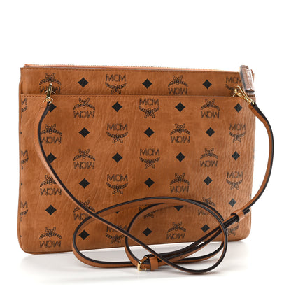 MCM Visetos Original Medium Pouch Cognac 3 of 10