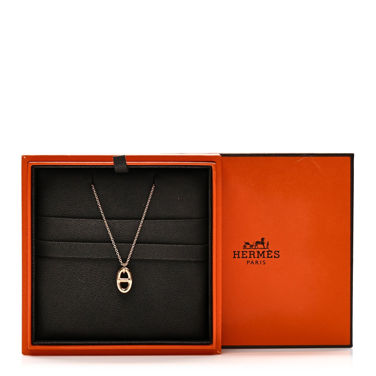 Hermes 18K Rose Gold PM Farandole Pendant Necklace 6 of 6