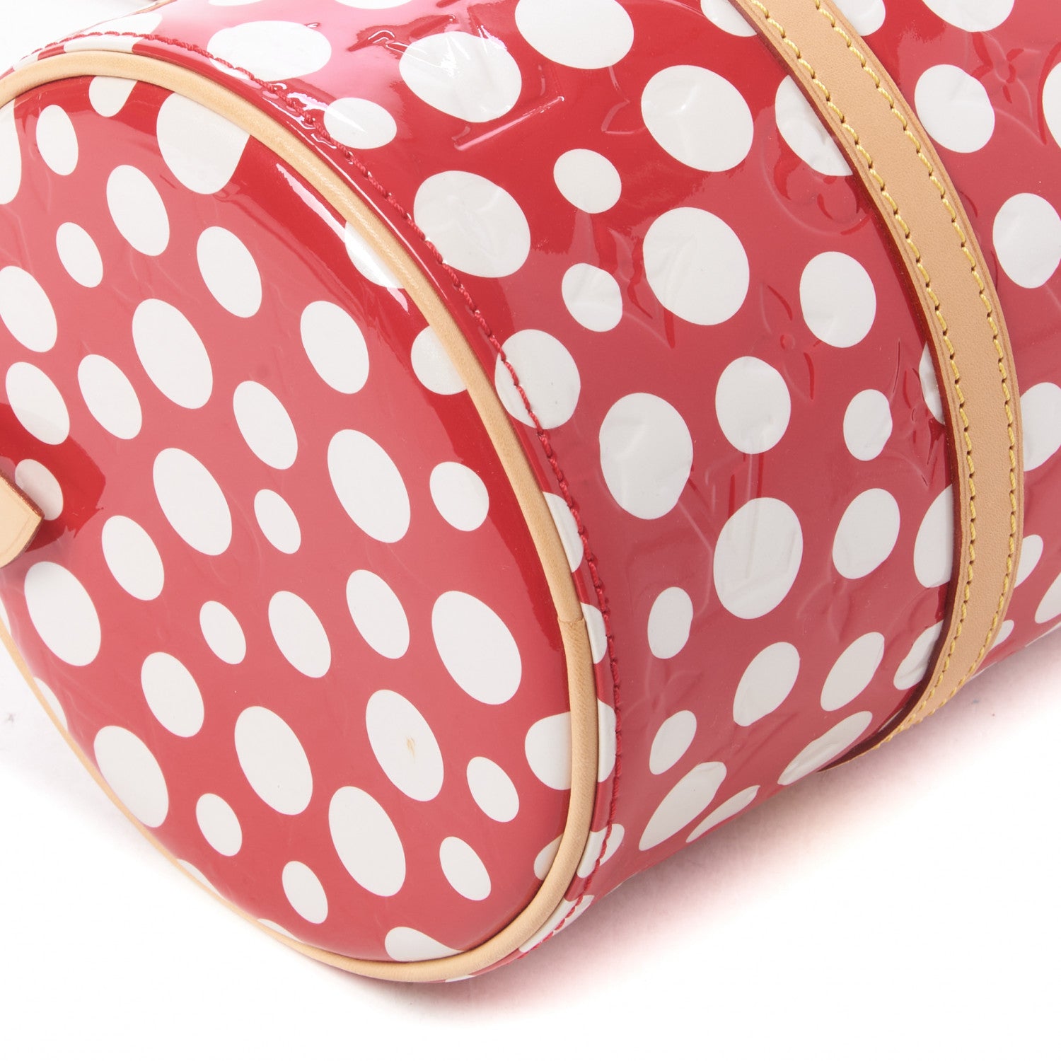 Louis Vuitton Vernis Kusama Infinity Dots Papillon 30 Red 6 of 8