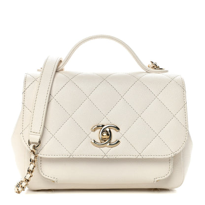 Chanel Caviar Quilted Small Business Affinity Flap Beige 1 of 15