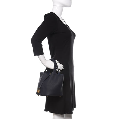 Hermes Taurillon Clemence Picotin Lock 18 PM Bleu Nuit 2 of 11