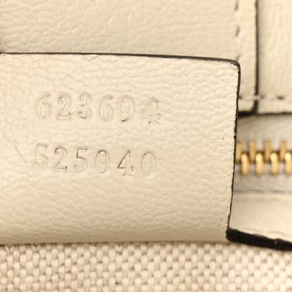 Gucci Monogram New Sakai Calfskin Lux Horsebit 1955 Tote Beige Ebony Mystic White 7 of 12