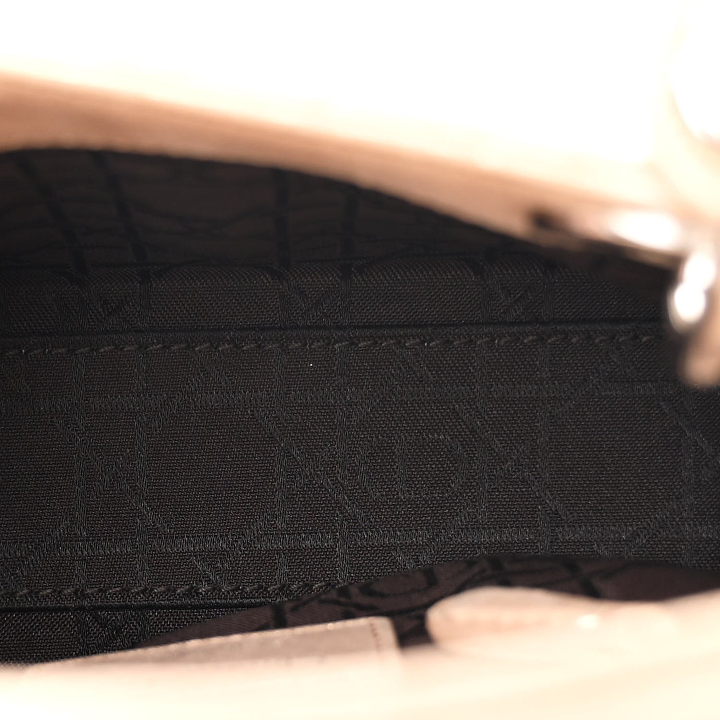 Metallic Nubuck Cannage Mini Lady Dior Gold