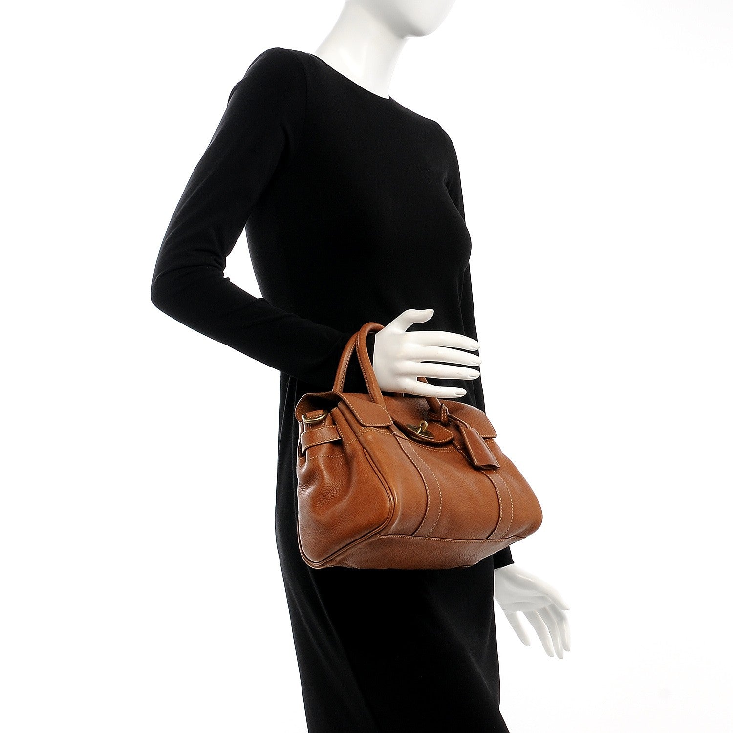 Mulberry Natural Leather Small Bayswater Oak 2 of 14