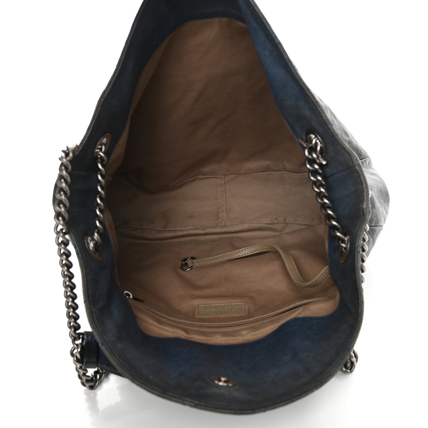 Caviar Quilted Simply CC Hobo Dark Blue