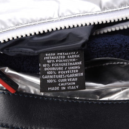 Chanel Reversible Airlines Tote Silver Navy 17 of 29