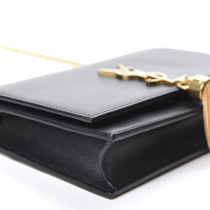 Saint Laurent Smooth Calfskin Classic Monogram Kate Tassel Chain Wallet Dark Leaf 5 of 9