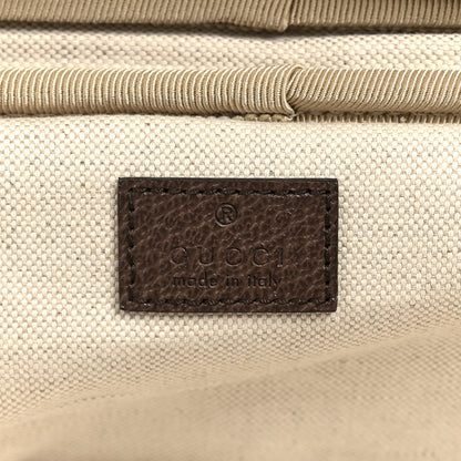 Gucci Monogram Jumbo GG Textured Dollar Calfskin Web Small Savoy Cabin Trolley Camel Ebony New Acero 6 of 8