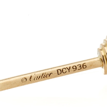 Cartier 18K Yellow Gold Diamond XS D'Amour Earrings 4 of 6