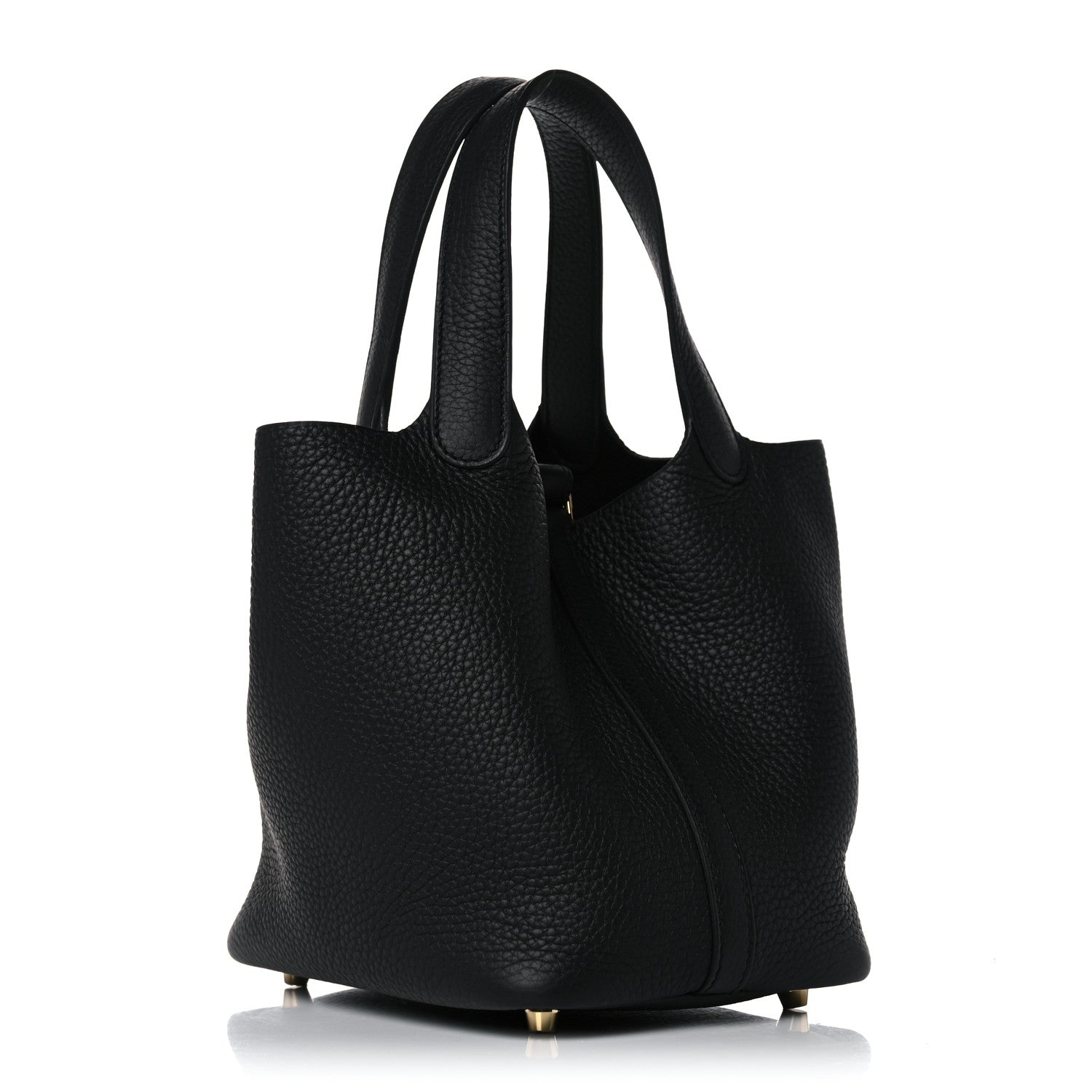Hermes Taurillon Clemence Picotin Lock 18 PM Black 3 of 9