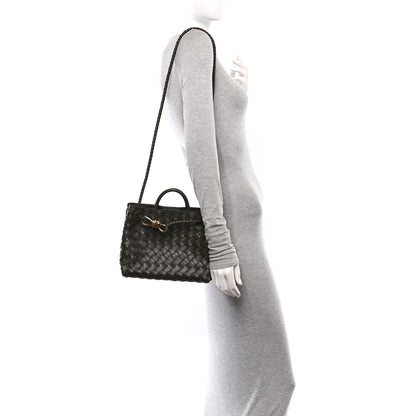 Bottega Veneta Nappa Intrecciato Small Andiamo Shoulder Bag Kaki 2 of 10