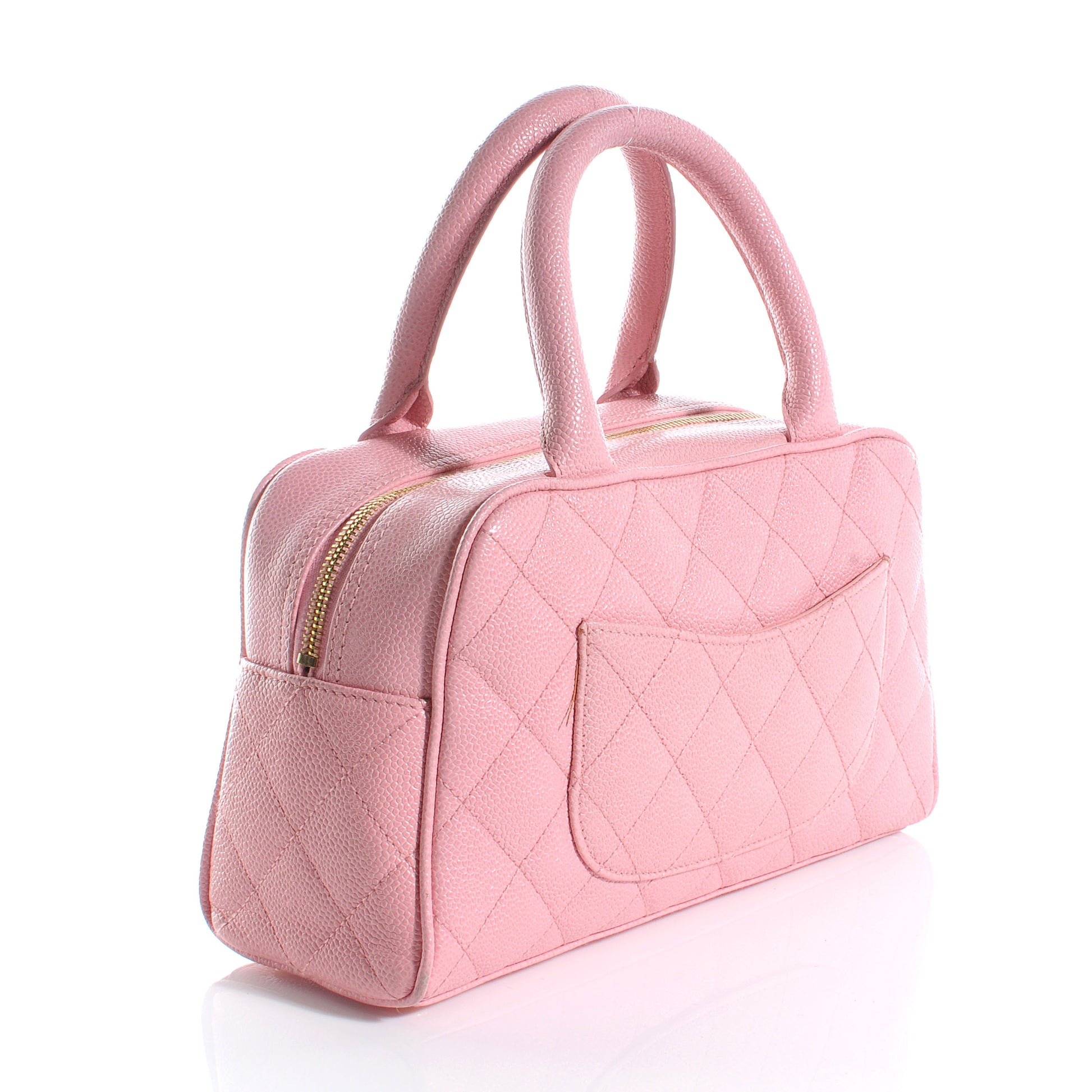 Chanel Caviar Quilted Small Bowler Pink 3 of 7