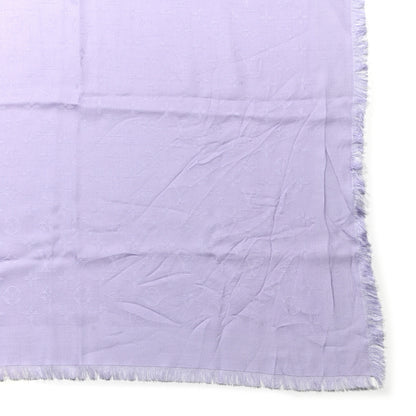 Louis Vuitton Silk Wool Monogram Shawl Lilac 2 of 6