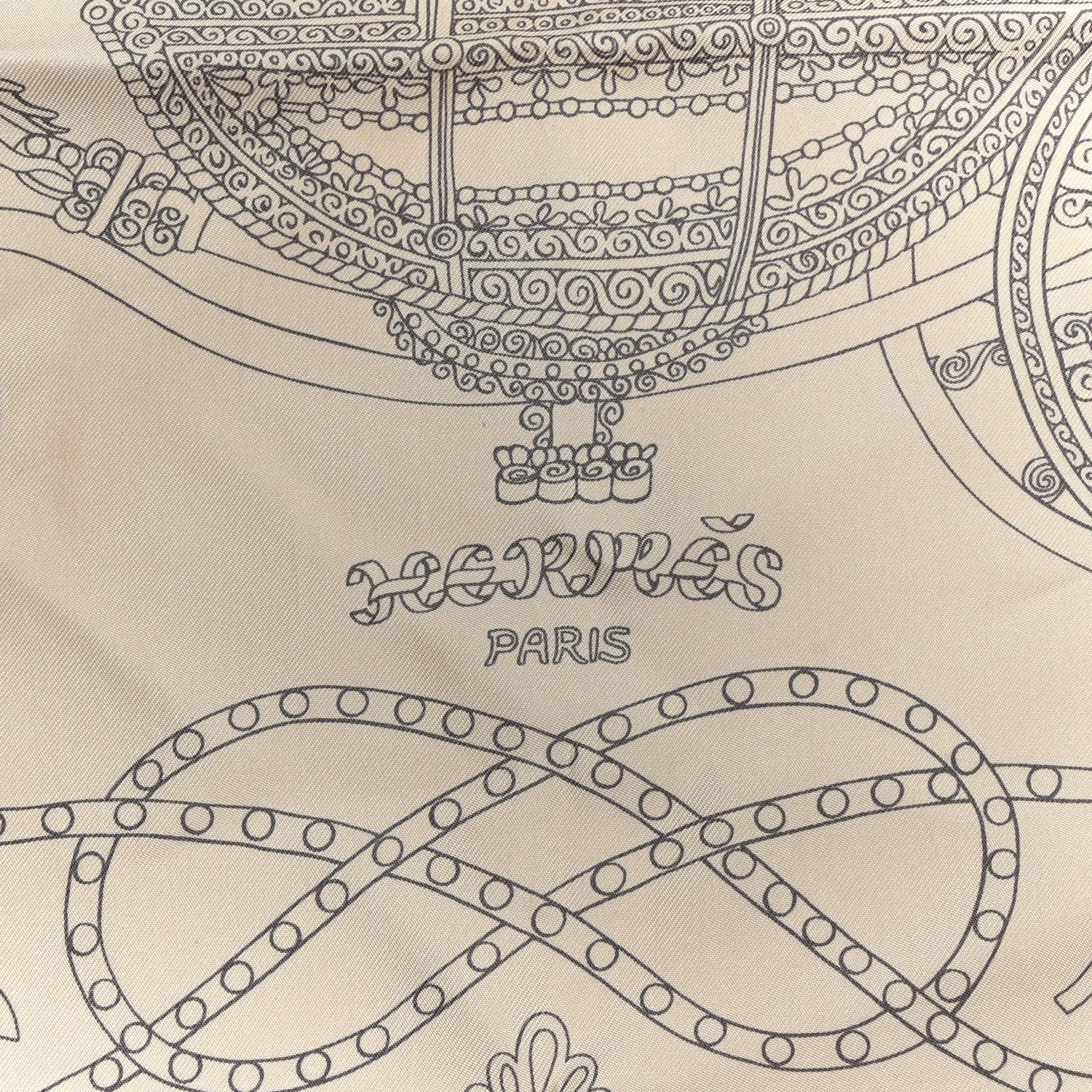 Hermes Silk Paperoles Scarf 90 Beige 1804896 – FASHIONPHILE