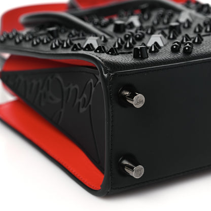 Christian Louboutin Calfskin Spikes Loubinthesky Mini Paloma Black 9 of 13