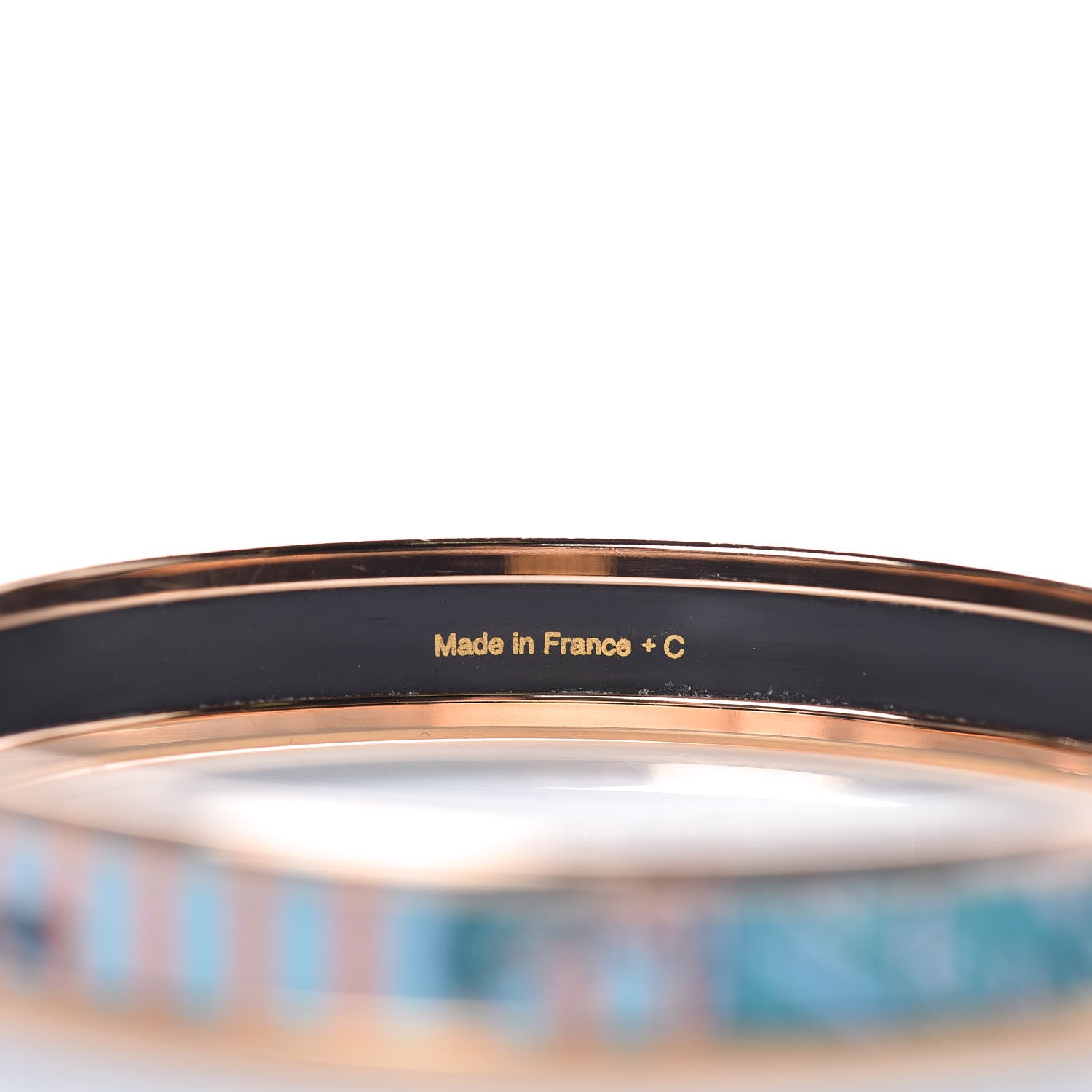 Hermes Enamel Printed Narrow Bracelet 65 5 of 6