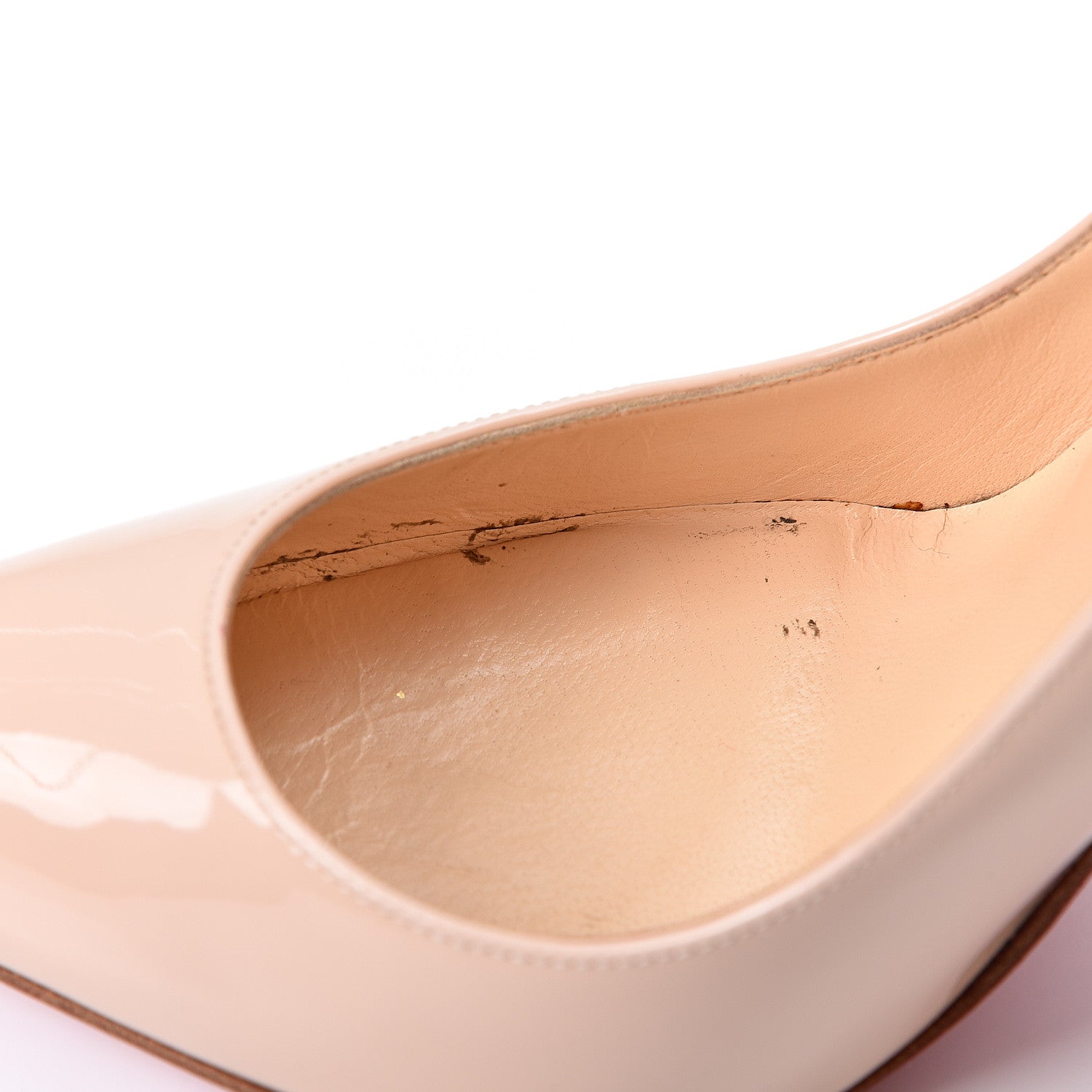 Christian Louboutin Patent Pigalle Follies 100 Pumps 38 Ballerina 9 of 9