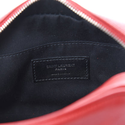 Saint Laurent Lambskin Monogram Lou Belt Bag Red 5 of 7