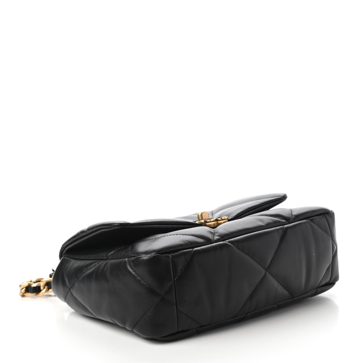Chanel Goatskin Quilted Medium Chanel 19 Flap Black 4 of 11