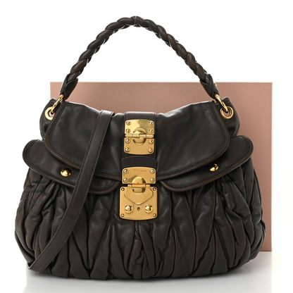 Miu Miu Nappa Matelasse Coffer Hobo Juta 12 of 12
