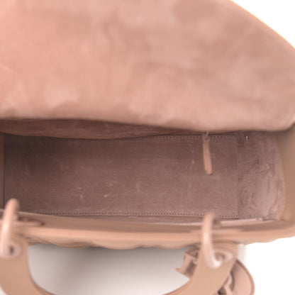 Christian Dior Ultra Matte Calfskin Cannage Medium Lady Dior Beige 5 of 8