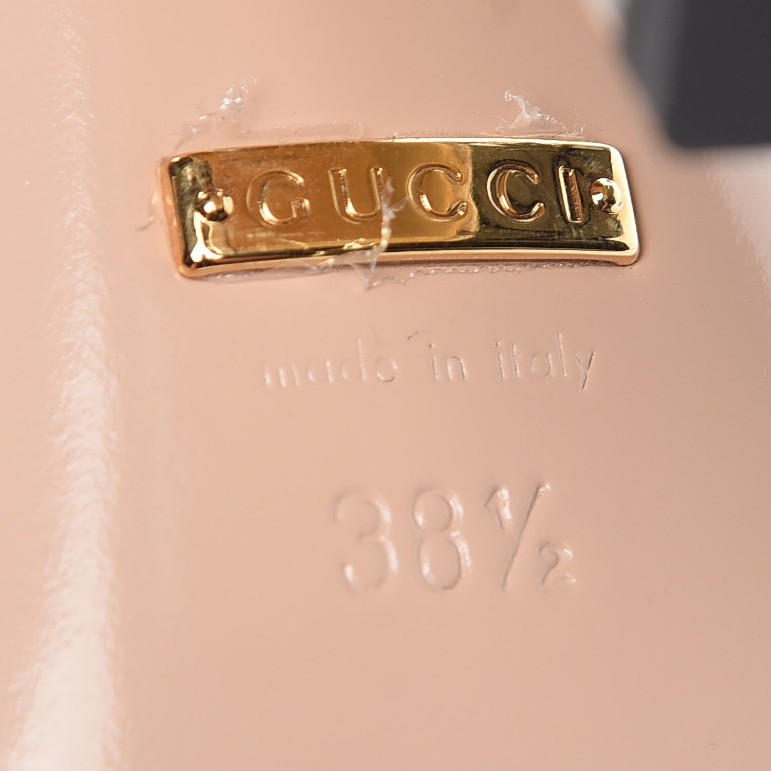 Gucci Polished Calfskin Elaphe Nimue Bow Mary Jane Pumps 38.5 Vintage Bluette Roccia 6 of 9