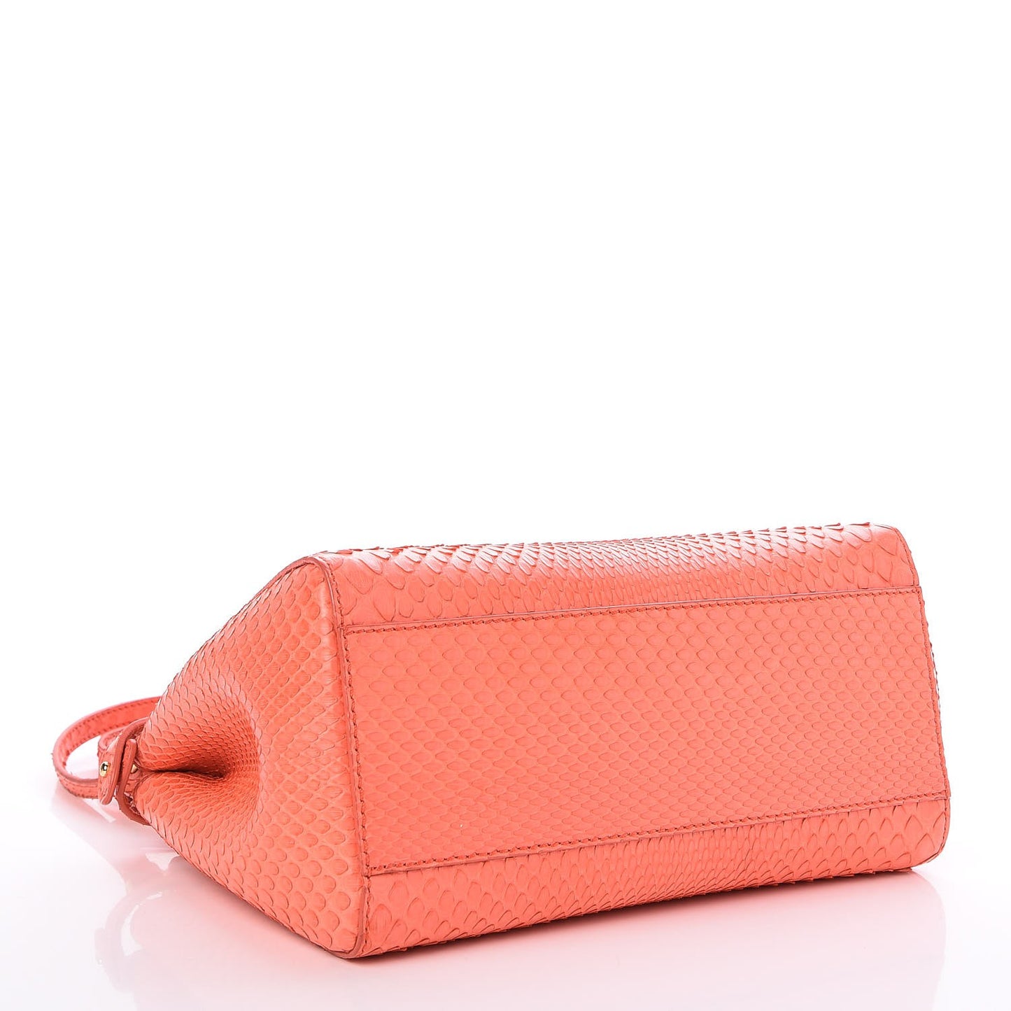 Python Mini Peekaboo Iconic Satchel Coral