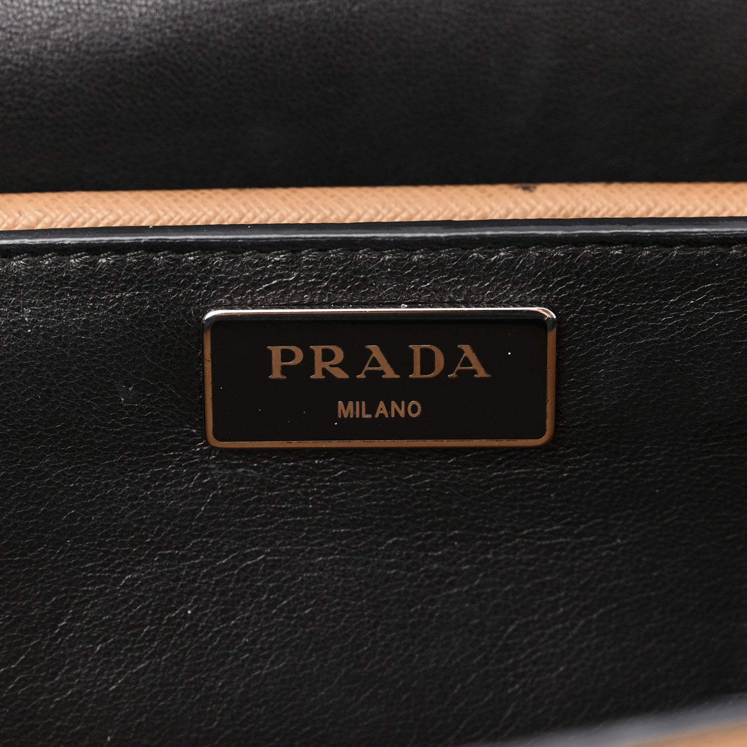 Prada Saffiano Sound Shoulder Bag Caramel 6 of 17