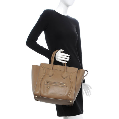Celine Smooth Calfskin Mini Luggage Camel 2 of 16